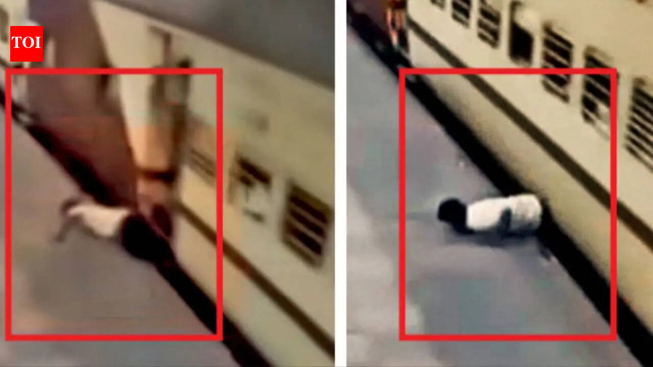 Youth slips while trying to board moving train at Bhopal railway station, battles for life