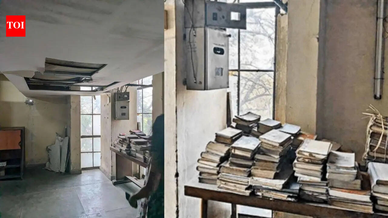 Cardboard covered windows & damaged books: JNUSU flags poor state of ...