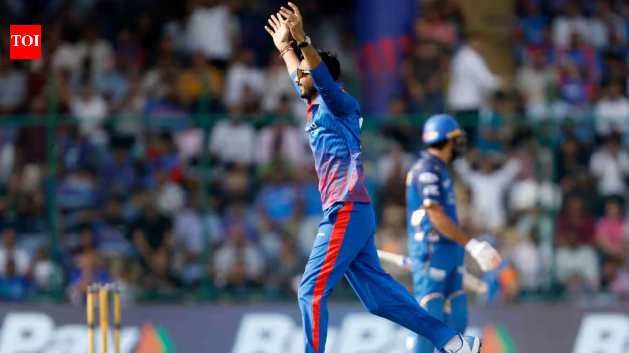 DC vs MI Live Score, IPL 2026: Another blow for Mumbai Vipraj sends Rutherford back