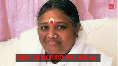 Quote of the day by Mata Amritanandamayi: “Happiness is not found in external circumstances but in the depths of your own being”
