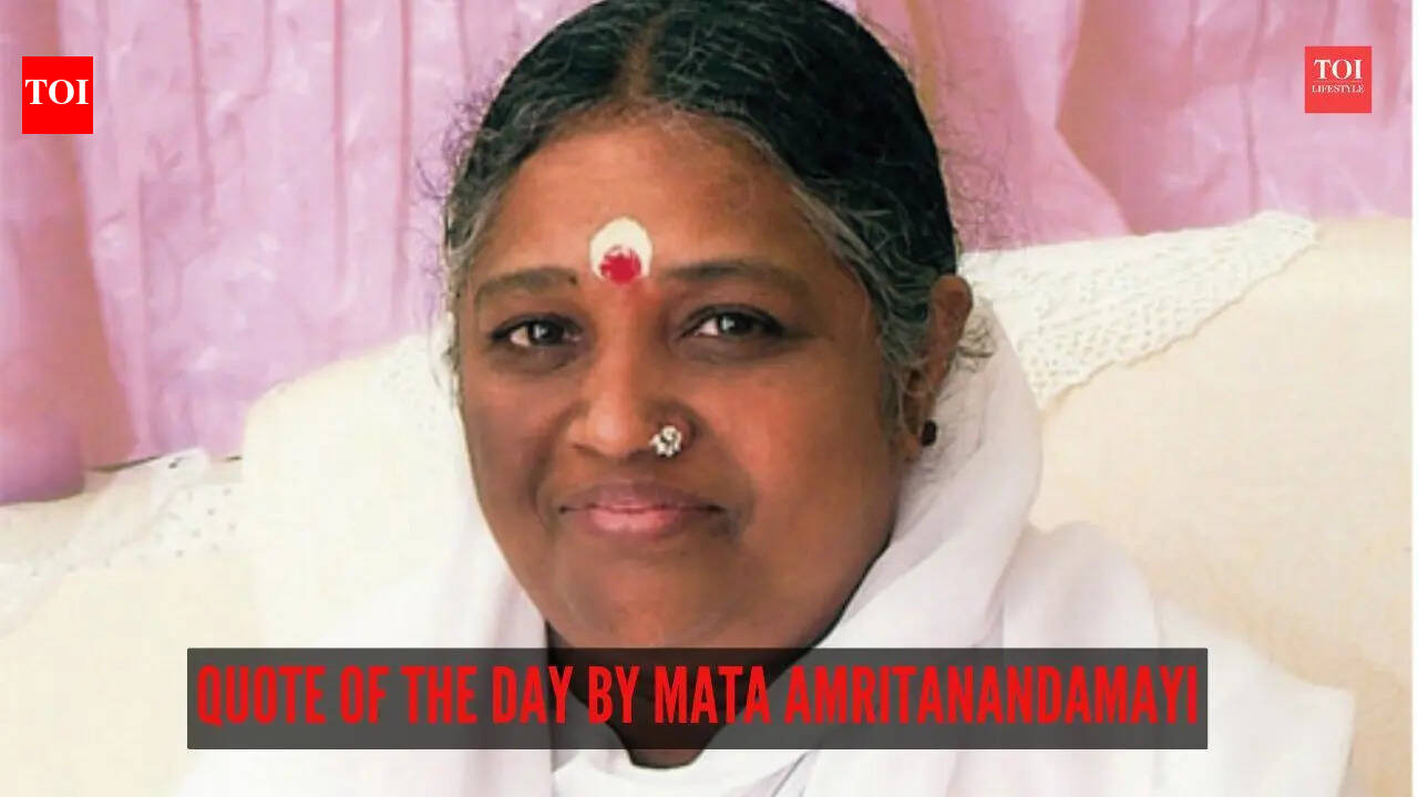 Quote of the day by Mata Amritanandamayi: “Happiness is not found in external circumstances but in the depths of your own being”