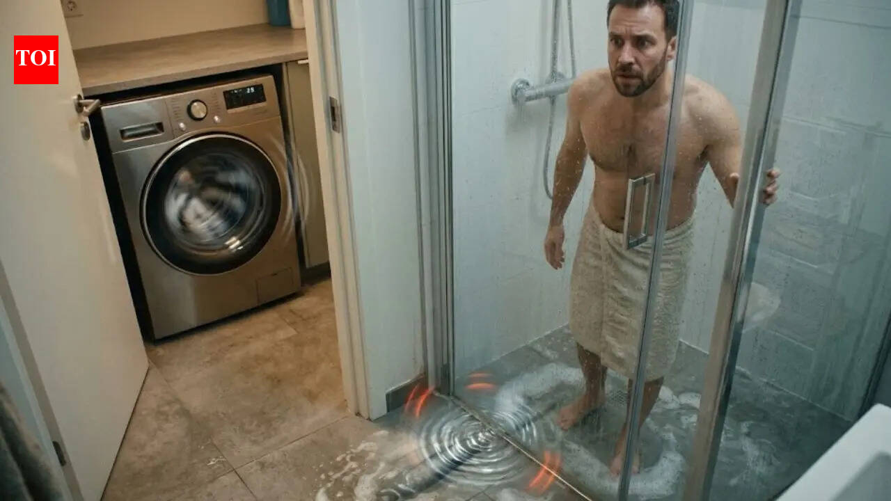 Why you should never shower while the washing machine is running
