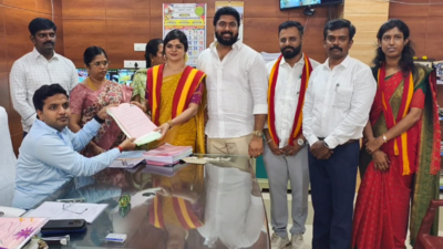 TVK, DMK candidates file nominations in Coimbatore district