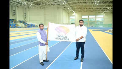 Odisha receives World Athletics flag for indoor championships 2028