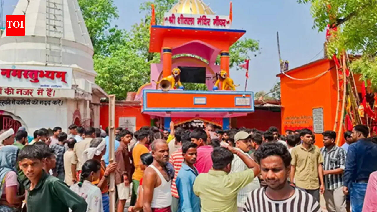 Encroachments cleared near temple days after stampede