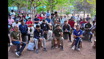 In this Hyderabad park, startup ideas go on a walk before take-off