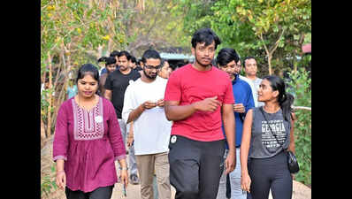 In this Hyderabad park, startup ideas go on a walk before take-off
