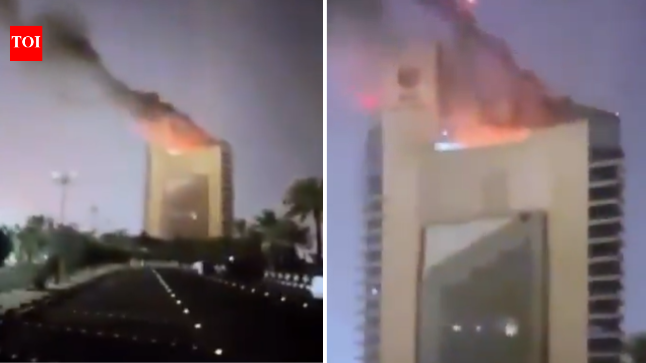 Watch: Kuwait's ministries complex building targeted in 'hostile' drone attack