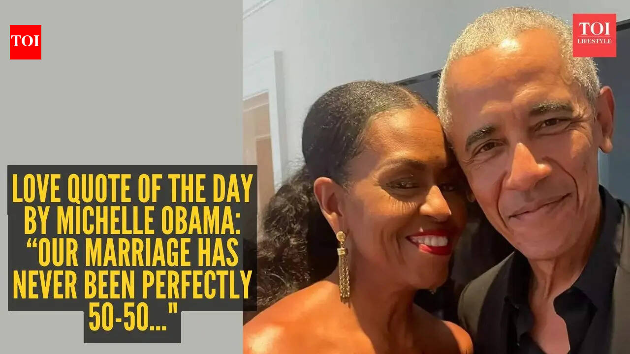 Love quote of the day by Michelle Obama: “Our marriage has never been perfectly 50-50..."
