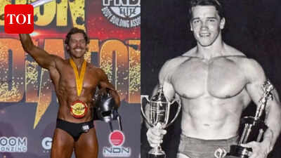 Arnold Schwarzenegger's son Joseph Baena wins INBA Iron Gladiator title