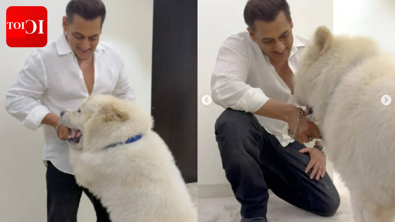 Salman Khan's latest pics with My Sukh prove he is the happiest with his pet dog- PICS