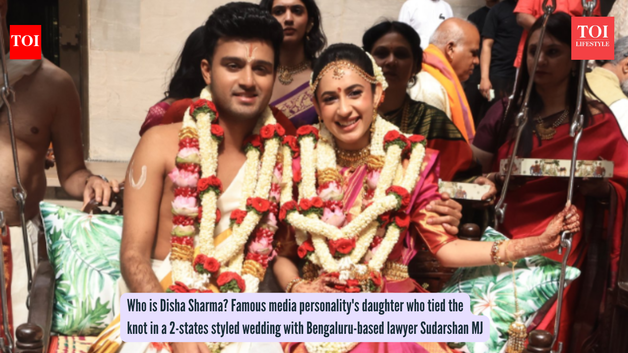 Who is Disha Sharma? Famous media personality's daughter who tied the knot in a 2-states styled wedding with Bengaluru-based lawyer Sudarshan MJ