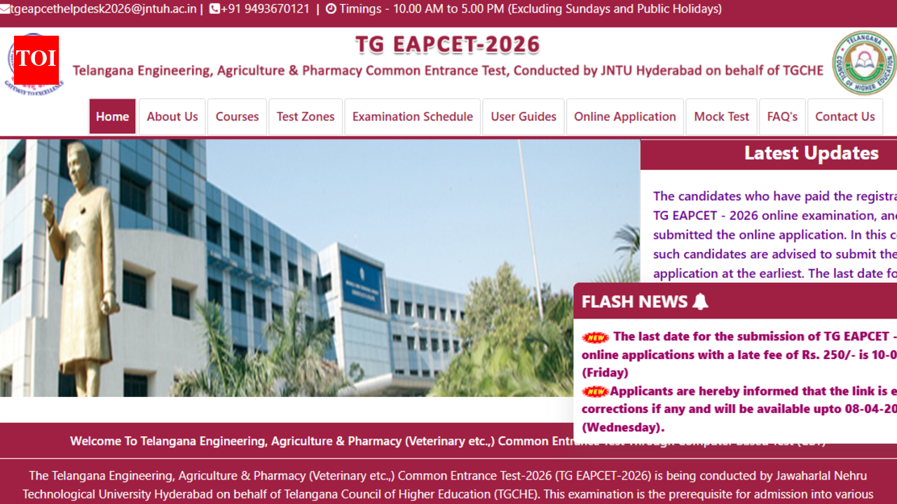 टीएस ईएपीसीईटी 2026 आवेदन सुधार सुविधा शुरू: 8 अप्रैल से पहले परिवर्तन सबमिट करें, सीधा लिंक यहां