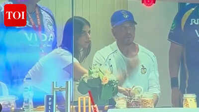 Shah Rukh Khan attends KKR vs PBKS IPL match with Suhana Khan at Eden Gardens; his salt-and-pepper ‘King’ look steals the show