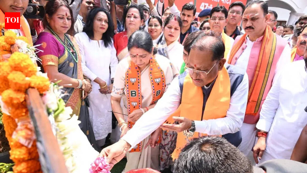 BJP marks 47th foundation day across Chhattisgarh with flag hoisting, outreach