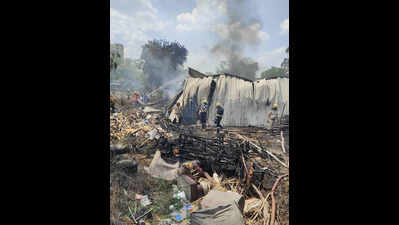 Welding spark triggers fire at furniture shop close to fuel station in Gurgaon Sector 89