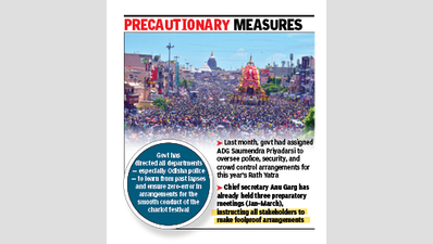 Govt to set threshold limit for Rath Yatra crowd on Grand Road