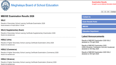MBOSE SSLC Class 10th result 2026 released at megresults.nic.in: Direct link to download scorecards here