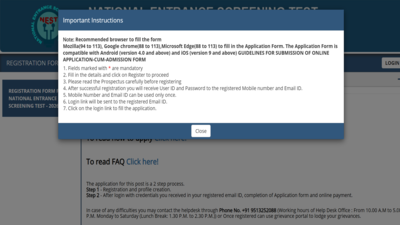 NEST registration window deadline 2026 extended: Direct link to apply here