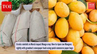  How to ripen raw Mangoes rightly with grandma's newspaper hack using quick commerce paper bags