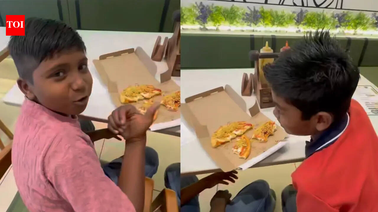 One Pizza, two best friends celebrating together: What these 10-year-old boys taught the internet about true happiness