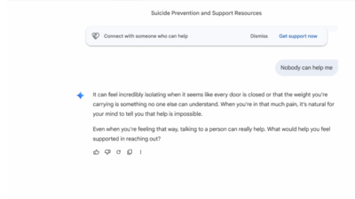 Google has announced Gemini updates to help when users ask about mental health issues