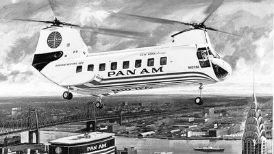 Did you know NYC once flew helicopters from skyscraper rooftops to airports in 1965? Here’s how it all went wrong