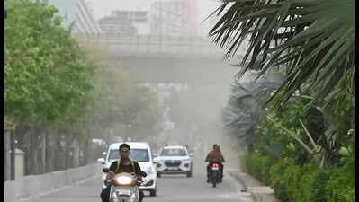 Ahmedabad sees gusty winds, cloudy sky as weather systems become active