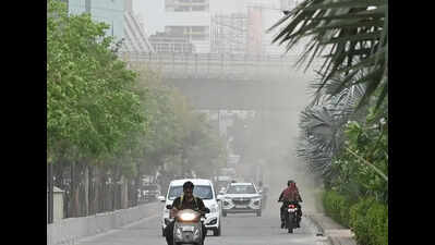 Ahmedabad sees gusty winds, cloudy sky as weather systems become active
