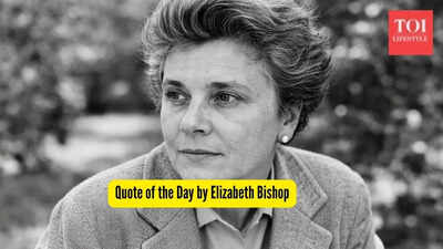 Quote of the Day by Elizabeth Bishop, “One shouldn't get too involved with people who...”