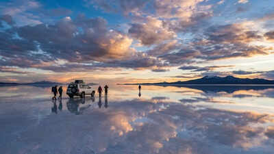 How rain turns a salt desert into the world’s largest mirror in Bolivia