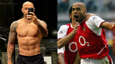 Thierry Henry posts extreme workout clip with 10kg vest as Arsenal legend shows shocking fitness transformation at 48