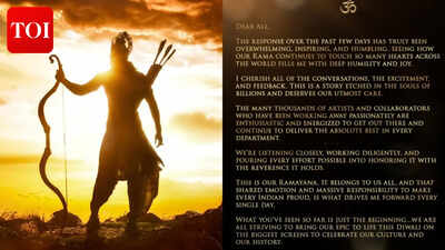 'Ramayana' producer Namit Malhotra responds to 'Rama' buzz; he assures fans 