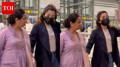 Rashmika Mandanna and Madhavi Deverakonda’s adorable moment; Video of them walking hand-in-hand wins hearts