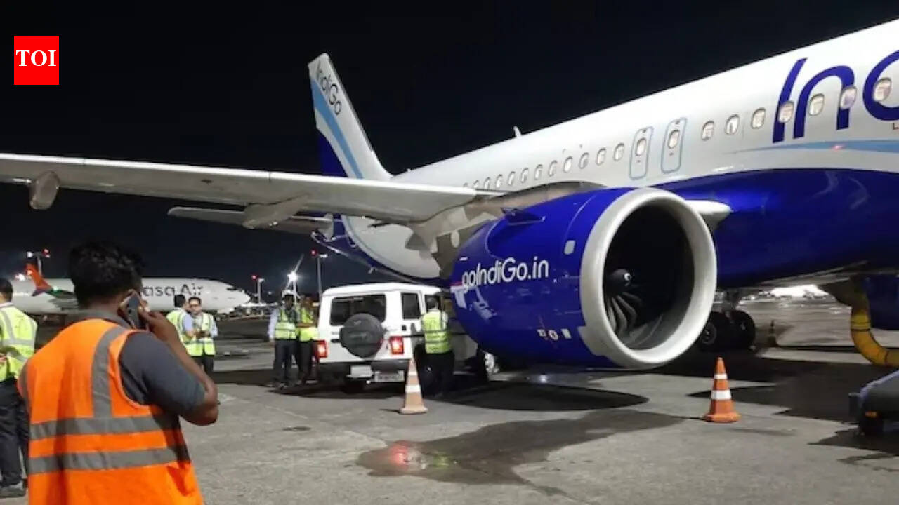 Oberoi catering SUV rams IndiGo plane engine at Kolkata airport; aircraft grounded