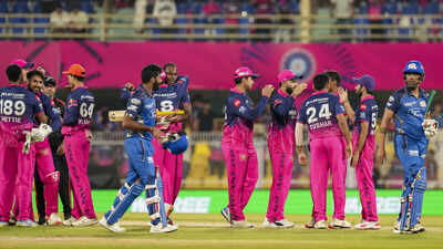  Rajasthan Royals beat Mumbai Indians by 27 runs in rain affected clash