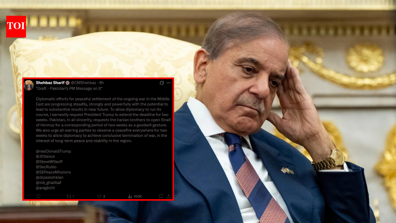 Copy-paste gone wrong? Pakistan PM Shehbaz Sharif’s 'draft' blunder on X over US-Iran ceasefire deal