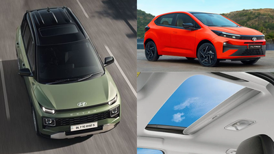 Affordable cars,SUVs with sunroof under Rs 8 lakh: Hyundai i20, Punch & more