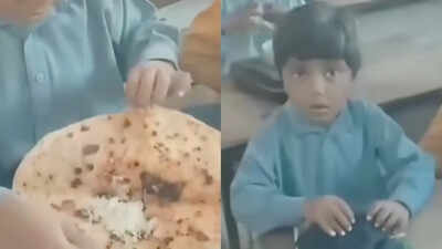 Teacher encourages child who brought only roti and sugar for lunch; heartwarming reel goes viral