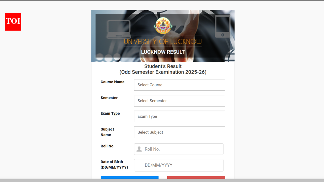 Lucknow University UG Odd Semester result 2026 released at result.lkouniv.ac.in: Direct link to download here