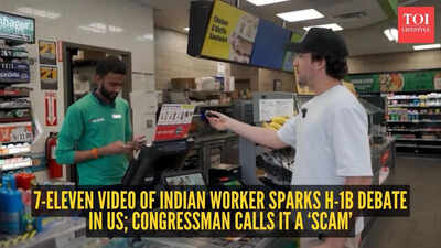 7-Eleven video of Indian worker sparks H-1B debate in US; congressman calls it a ‘scam’