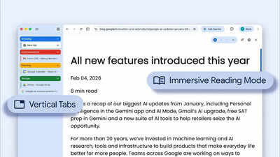 Google Chrome starts getting vertical tabs and immersive reading mode: All details