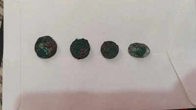 Copper coins, temple remains 1,000 yrs old found near Khetri
