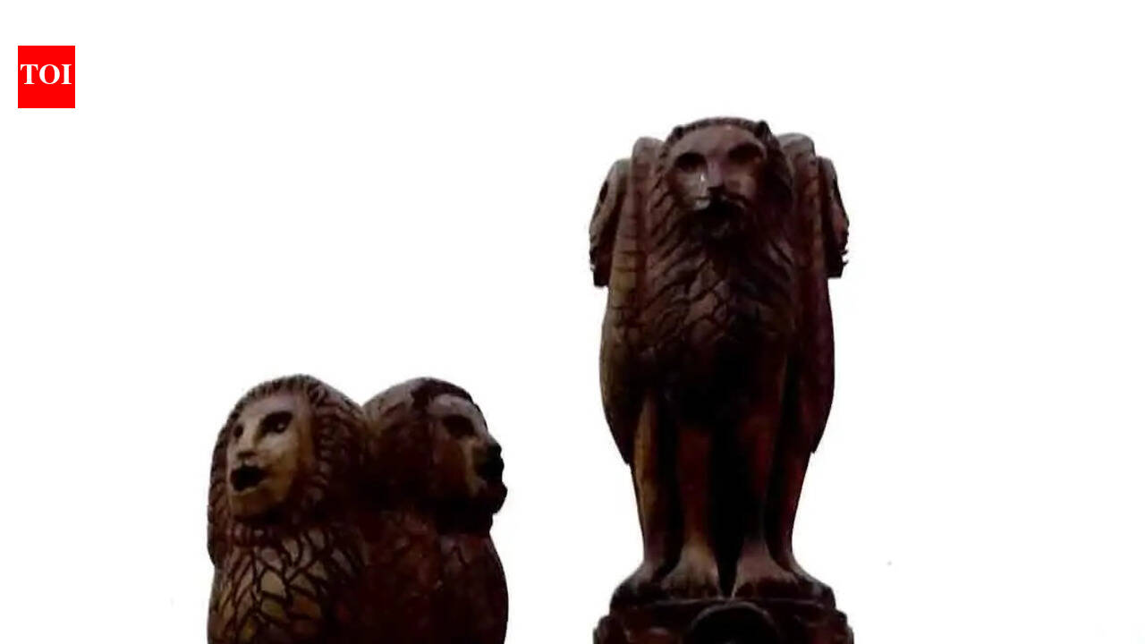 Inmate crafts Ashoka Emblem replicas from scrap wood inside Kaushambi Jail