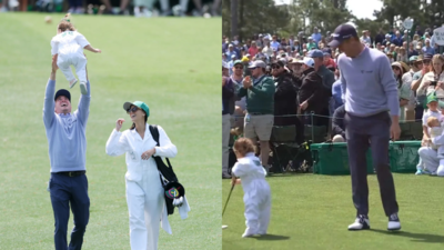 Justin Thomas’ daughter Molly Grace steals spotlight after his hole in one at Masters Par 3 Contest
