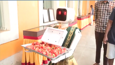 Puducherry elections 2026: Robot ‘Nila’ greets voters as tight NDA–Congress battle unfolds