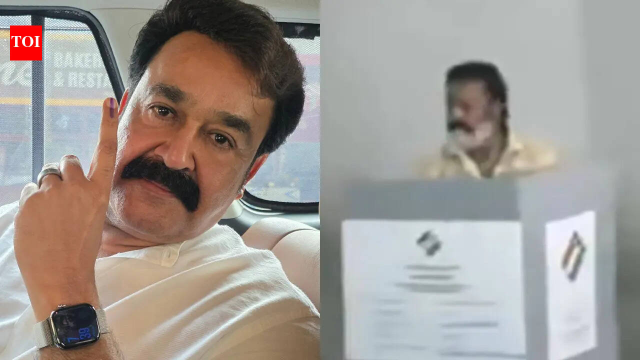 Malayalam stars vote in Kerala elections: Mohanlal casts his vote at 7 am; Suresh Gopi and Prithviraj Sukumaran also participate