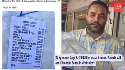 30 kg school bags & ₹9,000 for class 2 books: Parents call out ‘Education Scam’ in viral videos