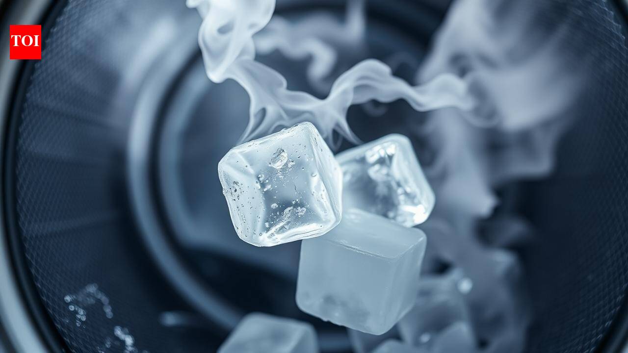 Ice cubes in the dryer: A smart way to reduce cloth wrinkles | – The Times of India