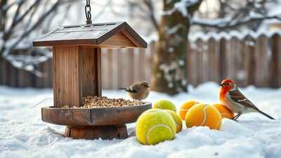 How something as simple as a tennis ball helps winter wildlife stay safe